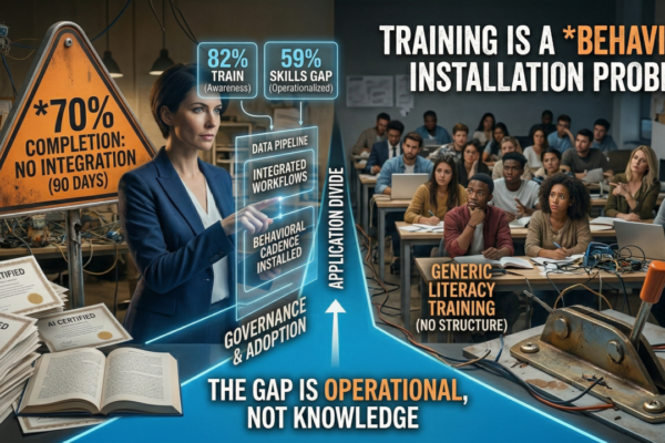 82% of Companies Train on AI. 59% Still Have a Skills Gap. The Training Isn't the Problem.